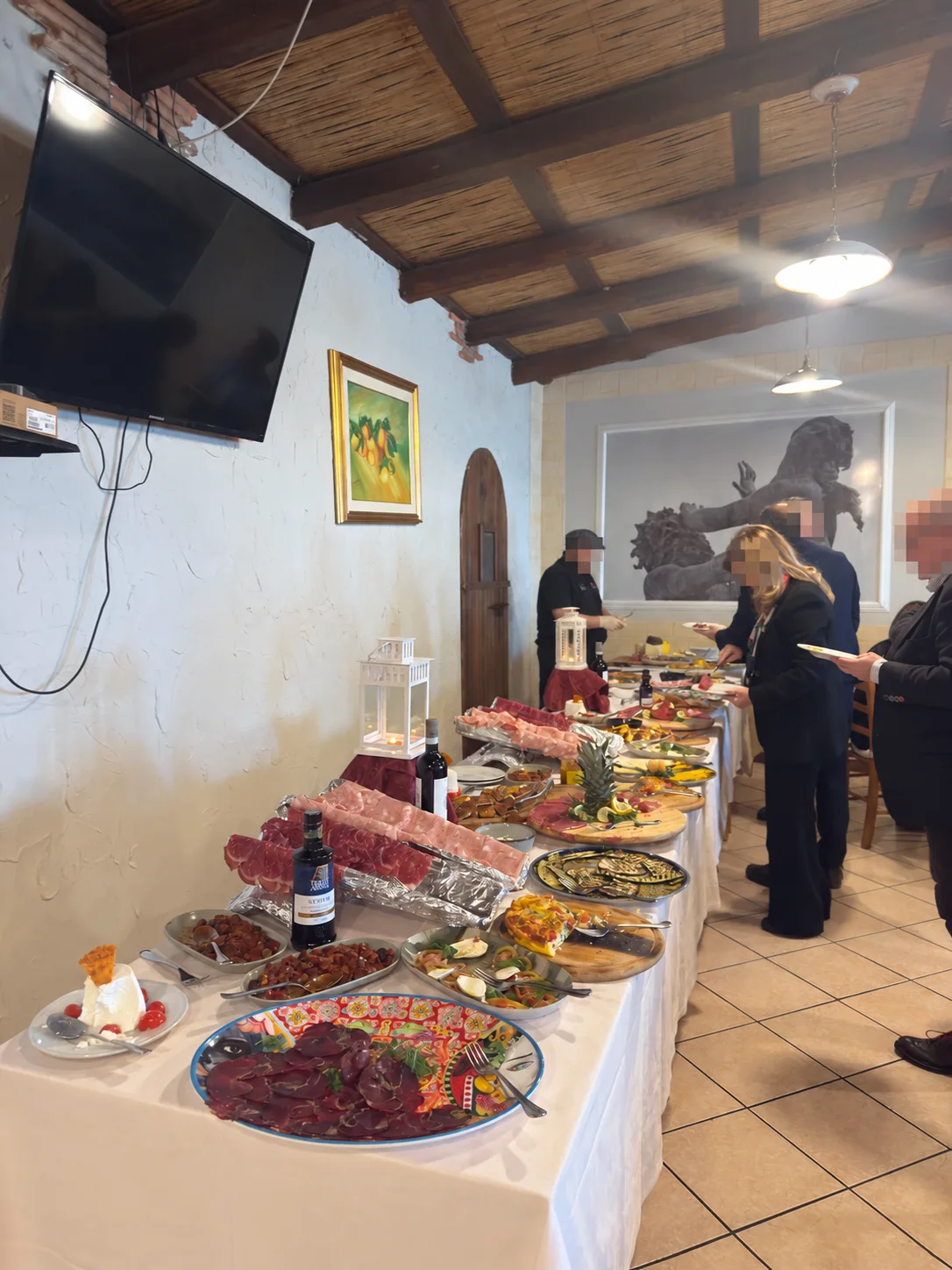 Il buffet, insieme a voi