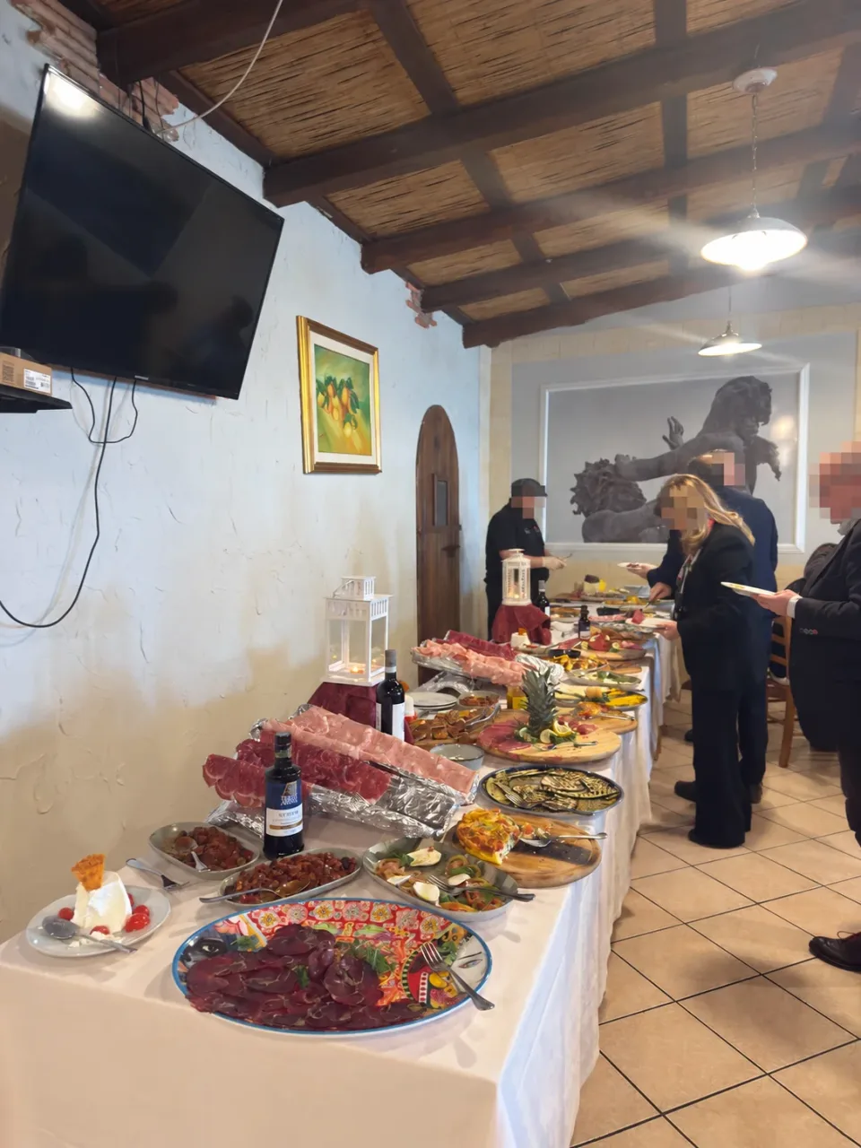 Il buffet, insieme a voi