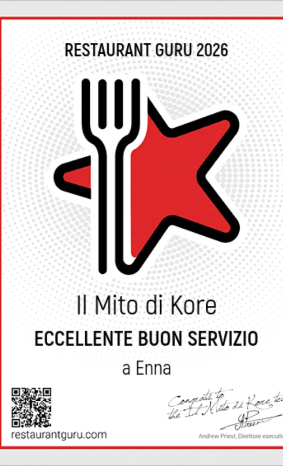 Eccellente buon servizio a Enna